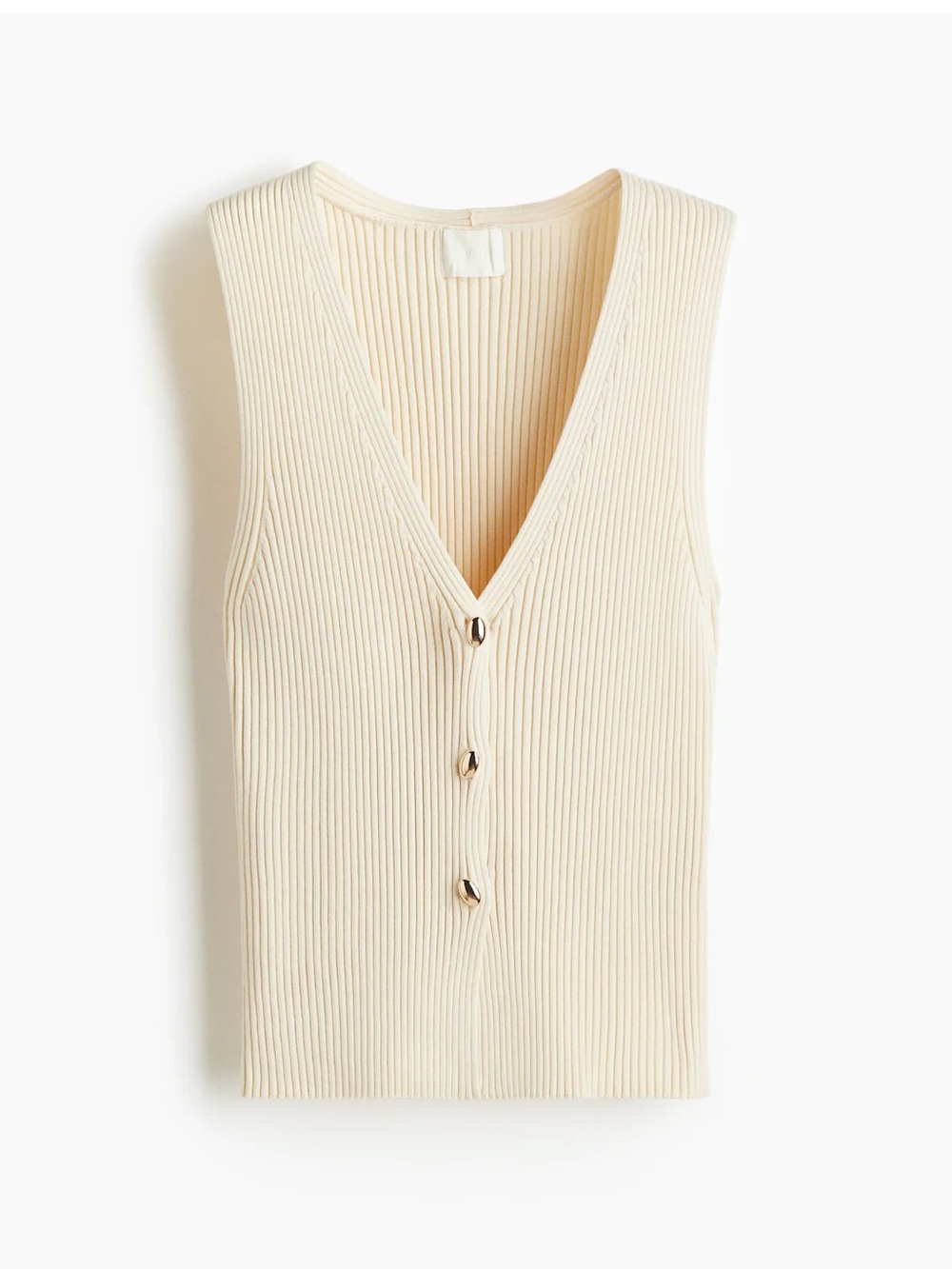 NWOT H&M Rib Knit Sweater Vest Size S
